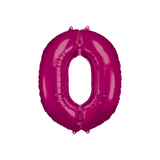 Folienballon XXL Zahl Pink -hey-Party.de- Folienballons -#Variante_ Zahl 0