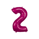 Folienballon XXL Zahl Pink -hey-Party.de- Folienballons -#Variante_ Zahl 2