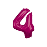 Folienballon XXL Zahl Pink -hey-Party.de- Folienballons -#Variante_ Zahl 4
