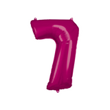 Folienballon XXL Zahl Pink -hey-Party.de- Folienballons -#Variante_ Zahl 7