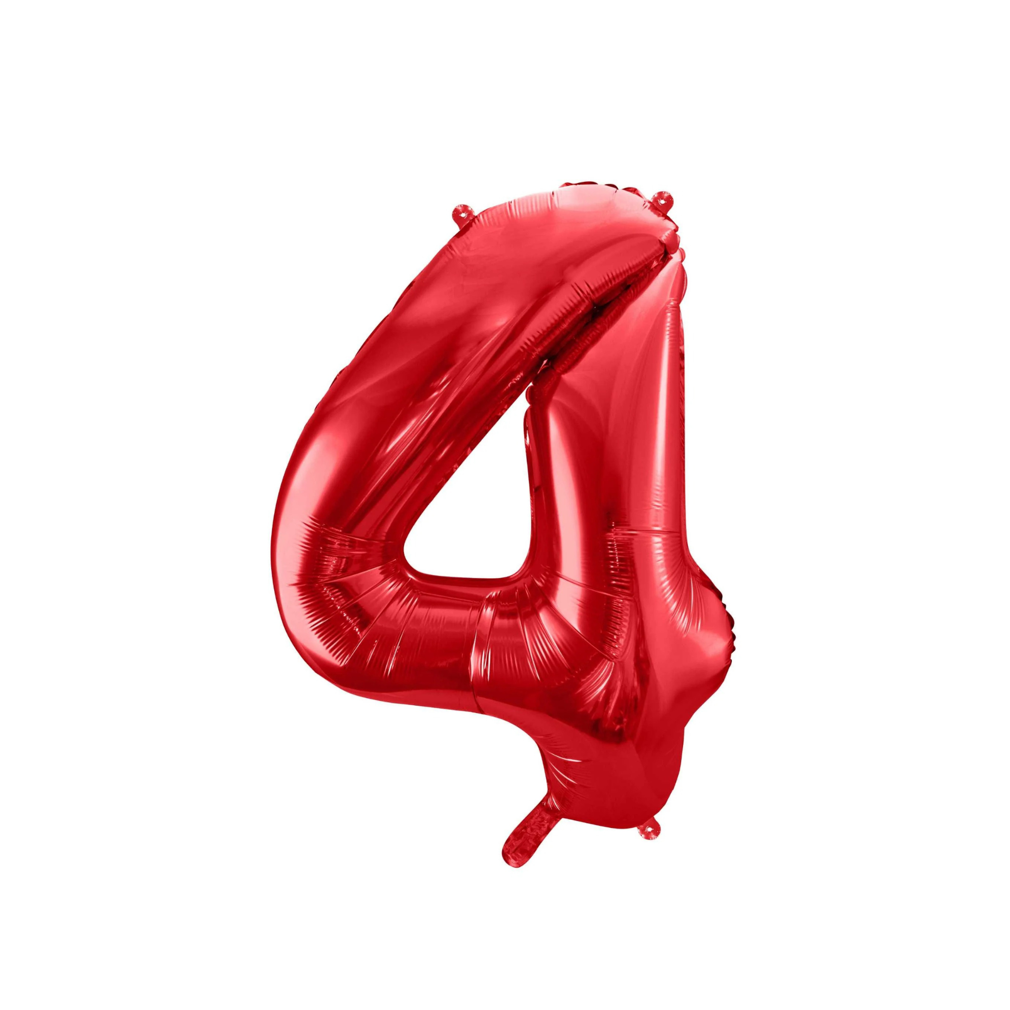 Folienballon XXL Zahl Rot -hey-Party.de- Folienballons -#Variante_ Zahl 4