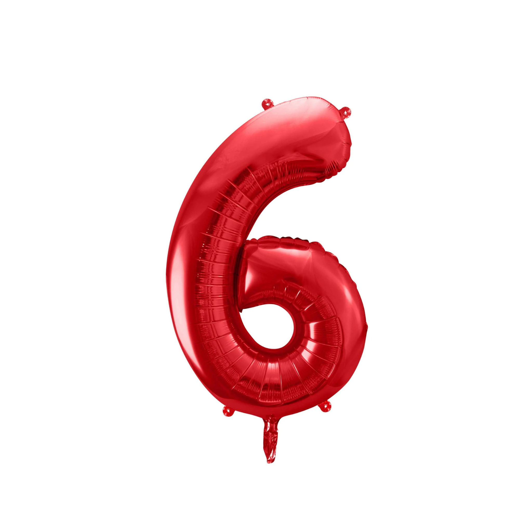 Folienballon XXL Zahl Rot -hey-Party.de- Folienballons -#Variante_ Zahl 6