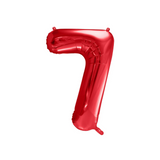 Folienballon XXL Zahl Rot -hey-Party.de- Folienballons -#Variante_ Zahl 7