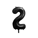 Folienballon XXL Zahl Schwarz -hey-Party.de- Folienballons -#Variante_ Zahl 2