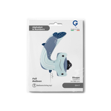 Folienballon Zahl "4" Hammerhai Puppyloon -hey-Party.de- Folienballons -#Variante_