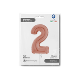 Folienballon Zahl Mittelgroß Roségold -hey-Party.de- Folienballons -#Variante_