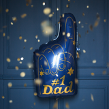 Folienballon "#1 Dad" -hey-Party.de- Folienballons -#Variante_