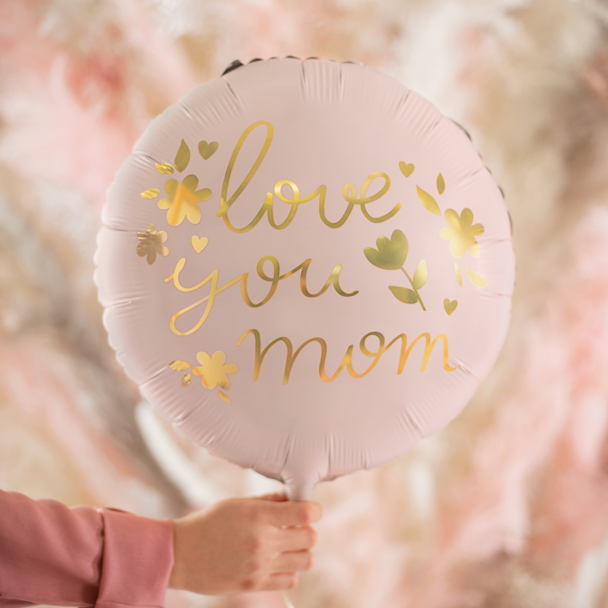 Folienballon "love you mom" Rund -hey-Party.de- Folienballons -#Variante_