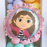 Folienballon mit Rüschen Gabby´s Dollhouse -hey-Party.de- Folienballons -#Variante_