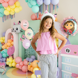 Folienballon mit Rüschen Gabby´s Dollhouse -hey-Party.de- Folienballons -#Variante_