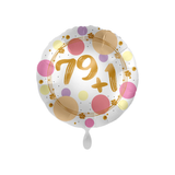 Folienballon rund „79+1“, ca. 35 cm