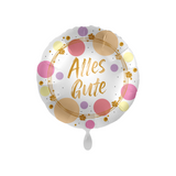 Folienballon rund "Alles Gute" Punkte -hey-Party.de- Folienballons -#Variante_