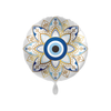 Folienballon rund Auge, Gold/Blau, ca. 35 cm