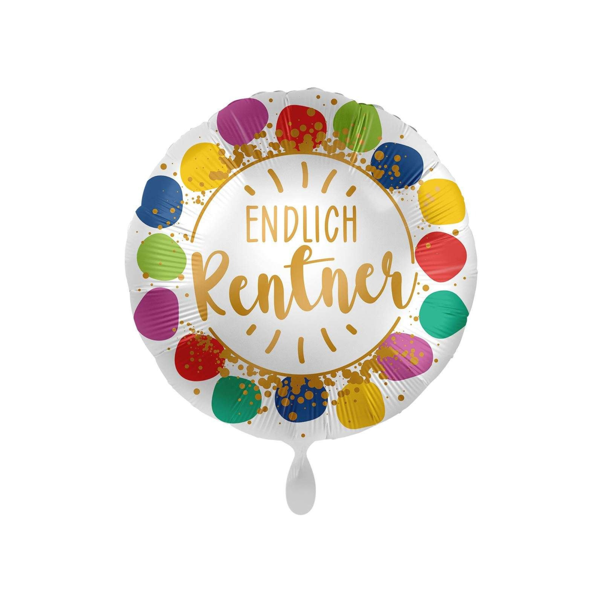 Folienballon rund "Endlich Rentner", ca. 35 cm