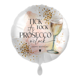 Folienballon rund "Prosecco O´Clock" -hey-Party.de- Folienballons -#Variante_