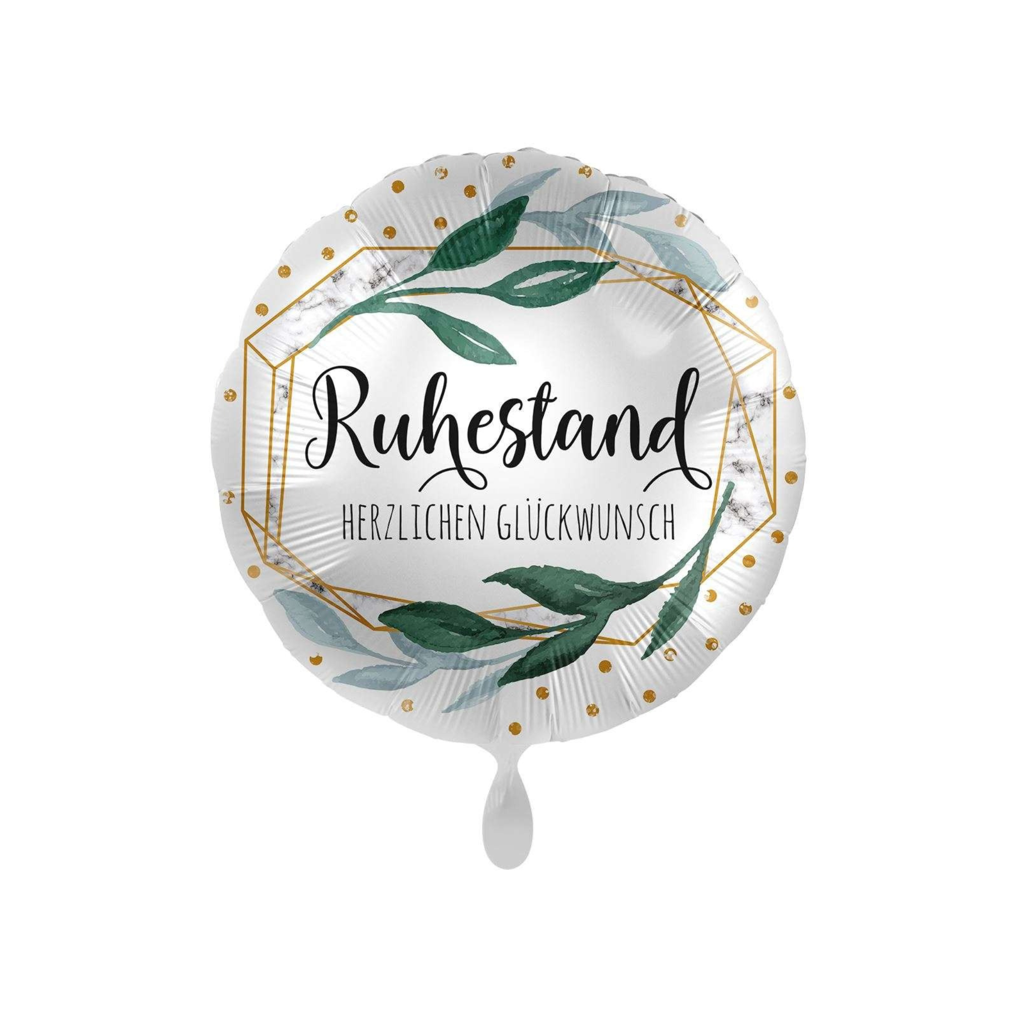 Folienballon rund Ruhestand Herzlichen Glückwunsch, ca. 35 cm