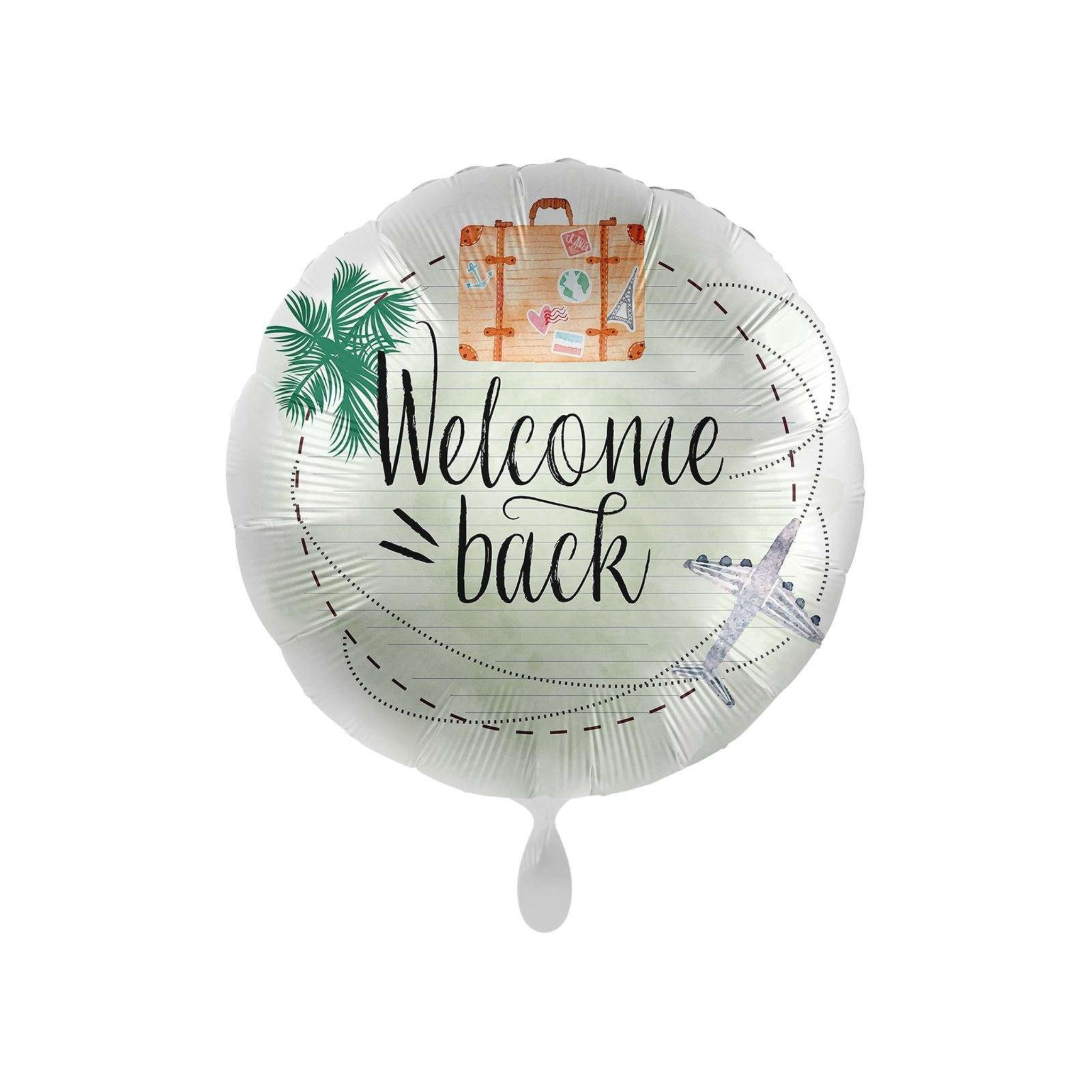 Folienballon rund Welcome back, ca. 35 cm