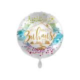 Folienballon rund Willkommen Zuhause, ca. 35 cm