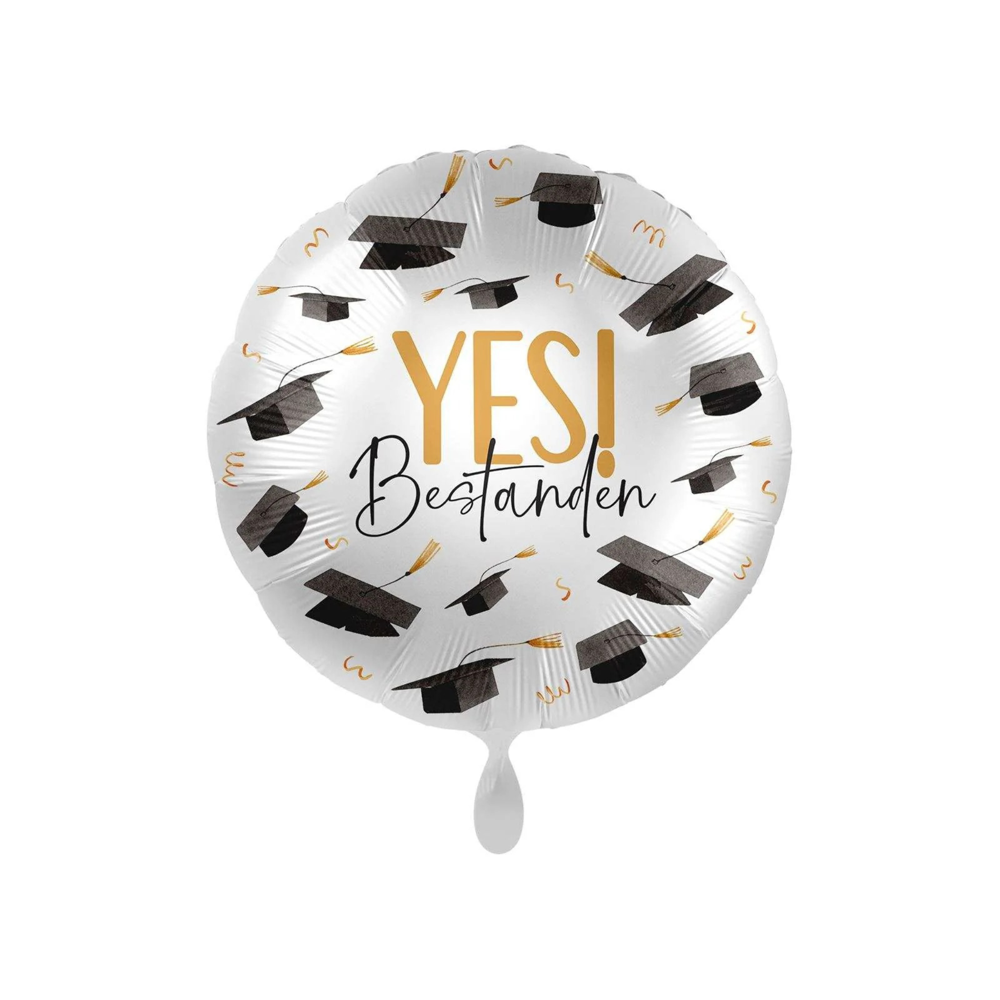 Folienballon rund "Yes! Bestanden", ca. 35 cm