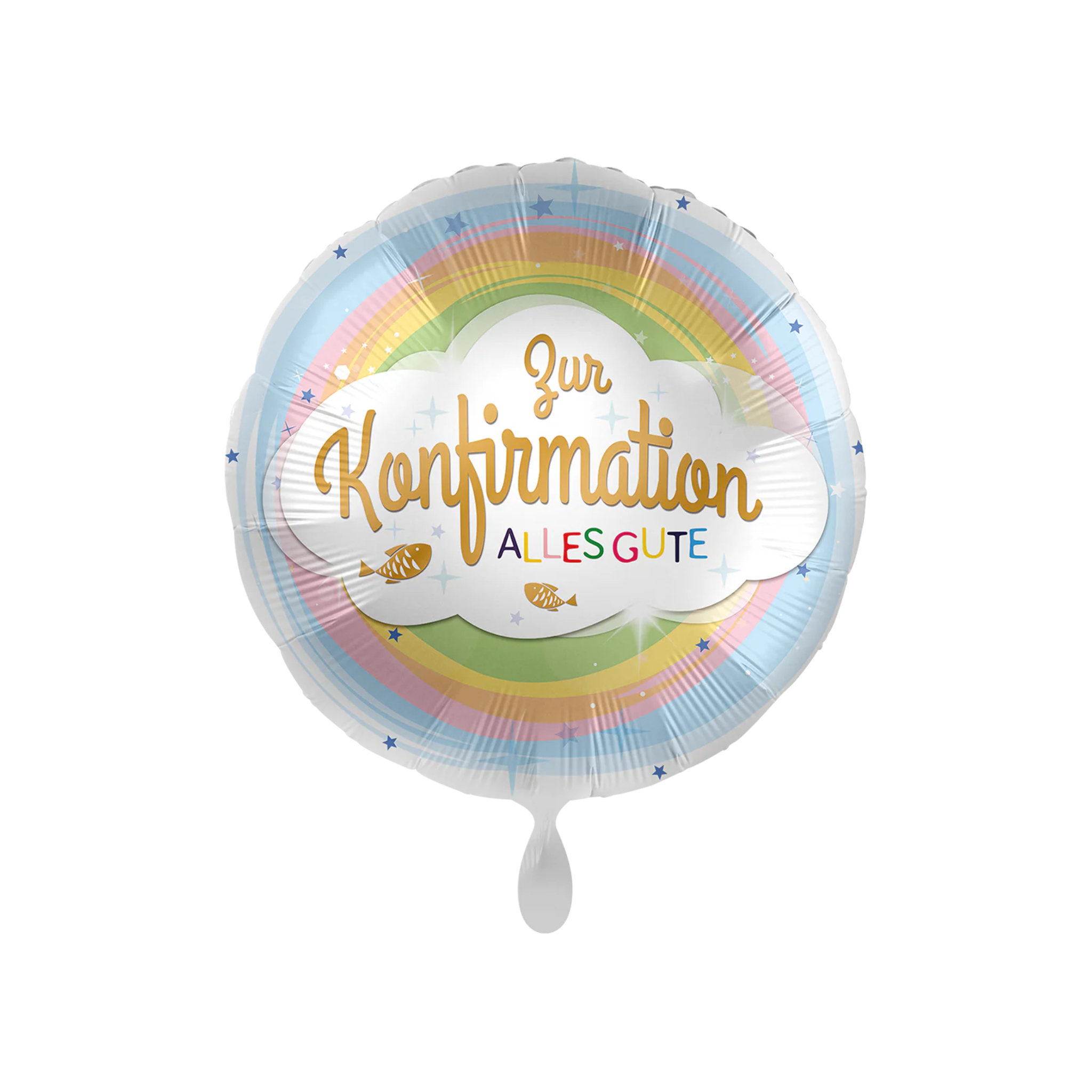 Folienballon rund "Zur Konfirmation Alles Gute", ca. 35 cm