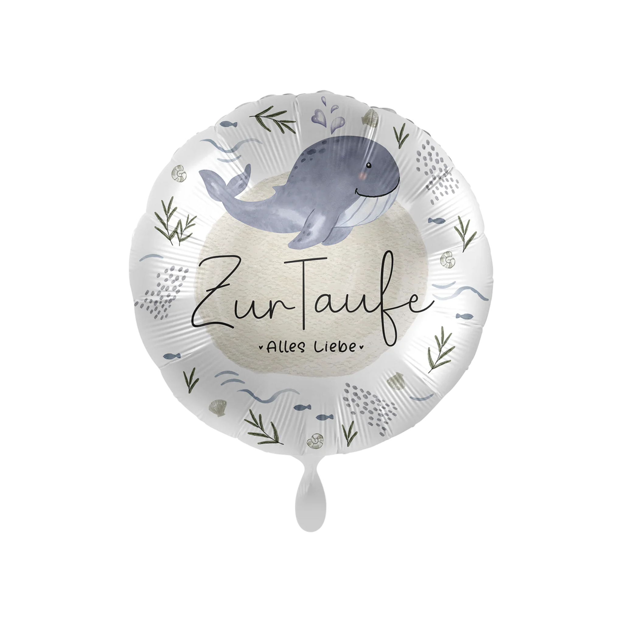 Folienballon rund "Zur Taufe alles Liebe", ca. 35 cm