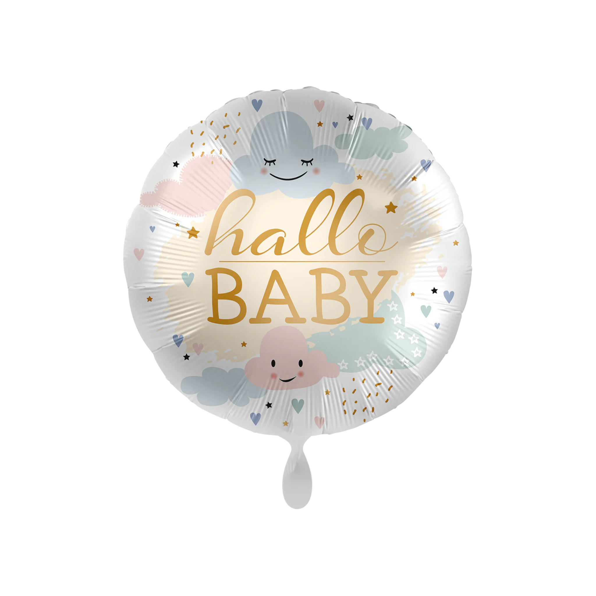 Folienballon rund "hallo BABY", ca. 35 cm