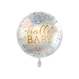 Folienballon rund "hallo BABY", ca. 35 cm