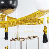 Fransengirlande Gold Streifen -hey-Party.de- Girlanden -#Variante_