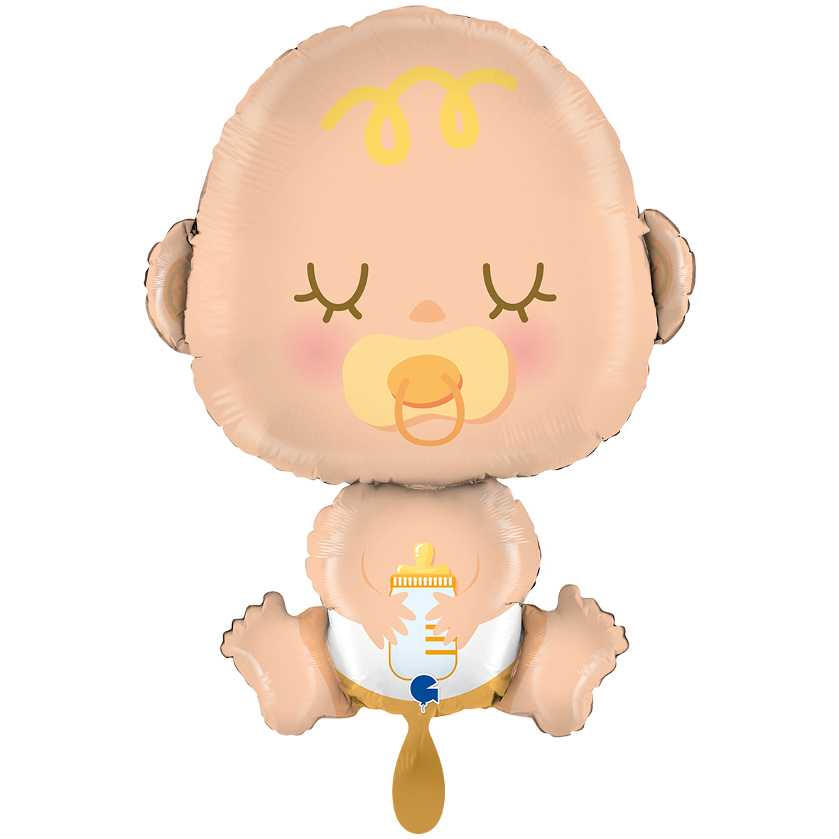 Folienballon Baby, Beige, 44 x 57 cm