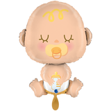 Folienballon Baby, Beige, 44 x 57 cm