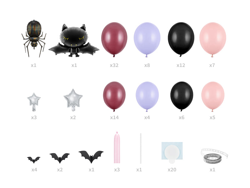 Ballongirlande DIY Set Halloween