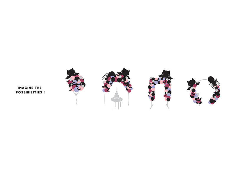 Ballongirlande DIY Set Halloween