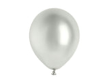 Glossy Luftballons Silber, ca. 30 cm -#Variante_ 10 Stück