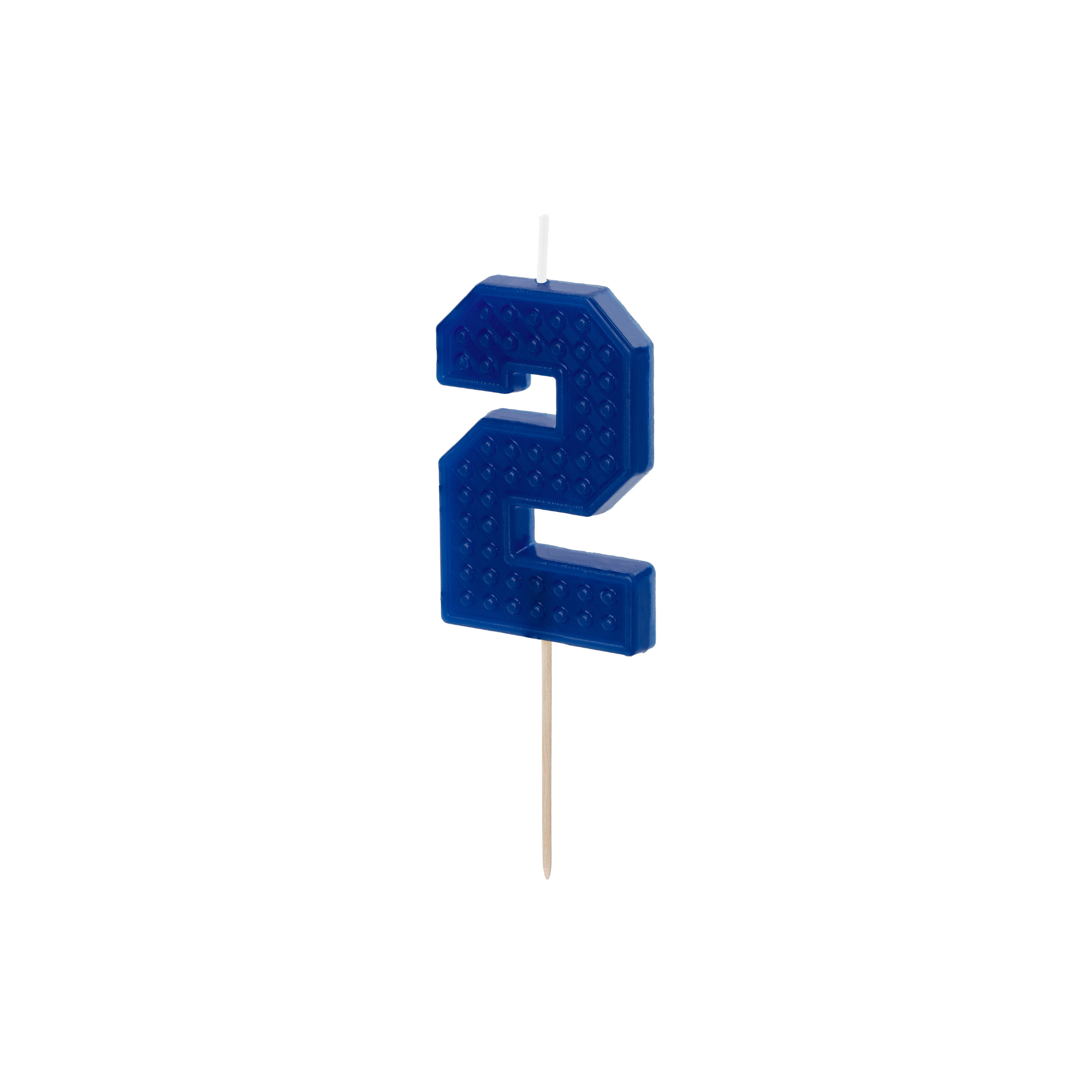 Zahlenkerze Blocks -hey-Party.de- Zahlenkerzen -#Variante_ Zahl 2