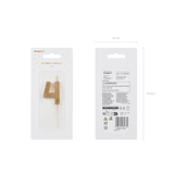 Zahlenkerze Gold -hey-Party.de- Zahlenkerzen -#Variante_
