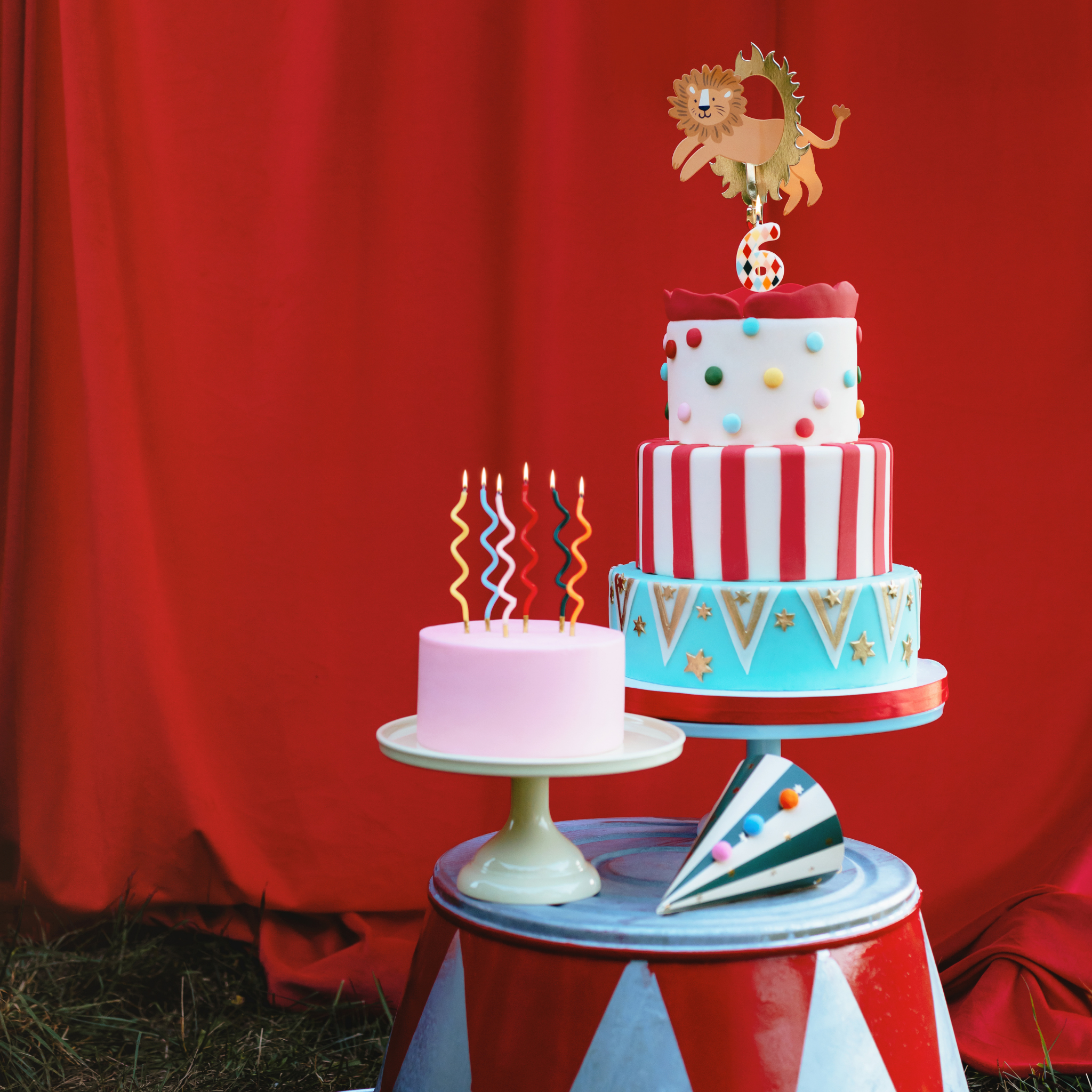 Kuchenkerzen Curly Bunt -hey-Party.de- Geburtstagskerzen -#Variante_