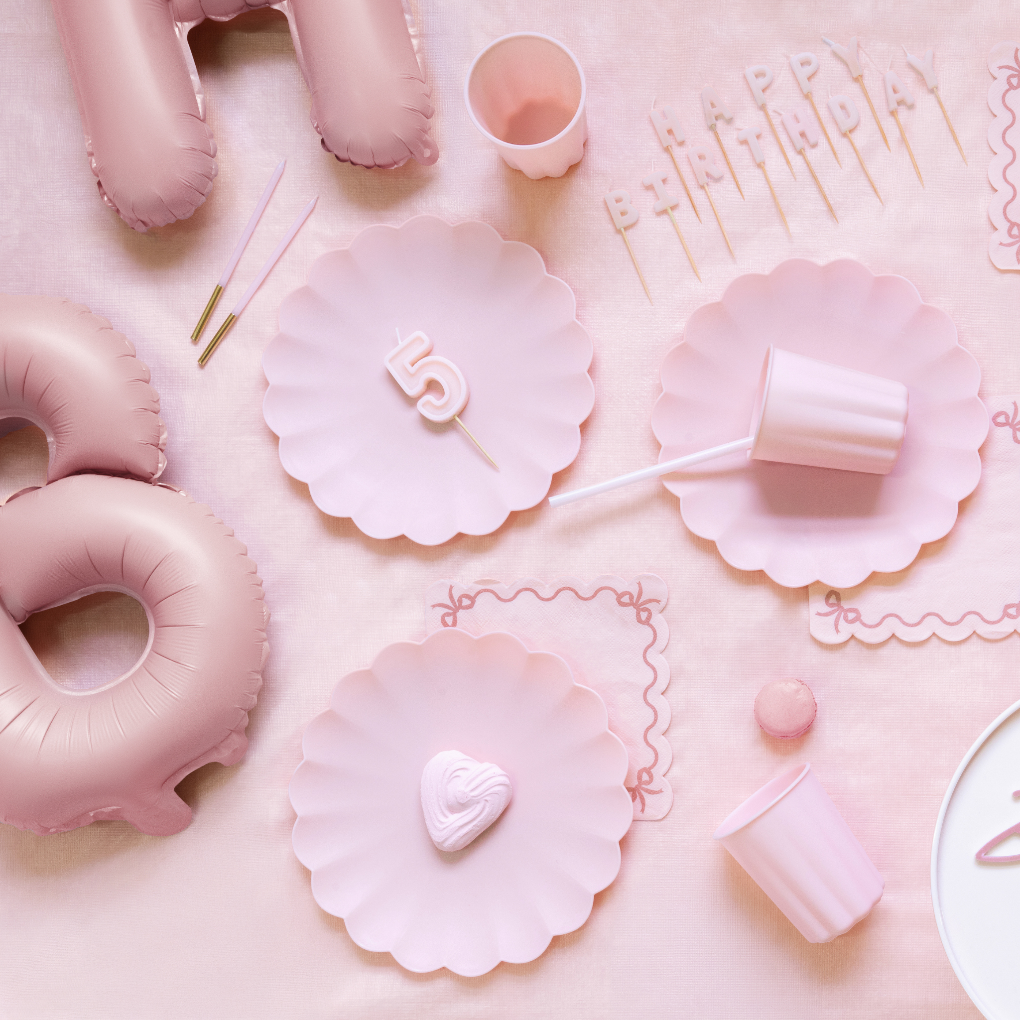 Geburtstagskerzen Rosa & Gold -hey-Party.de- Geburtstagskerzen -#Variante_