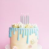 Geburtstagskerzen Silber kurz