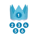 Geburtstagskrone aus Filz Blau -hey-Party.de- Geburtstagskerzen -#Variante_