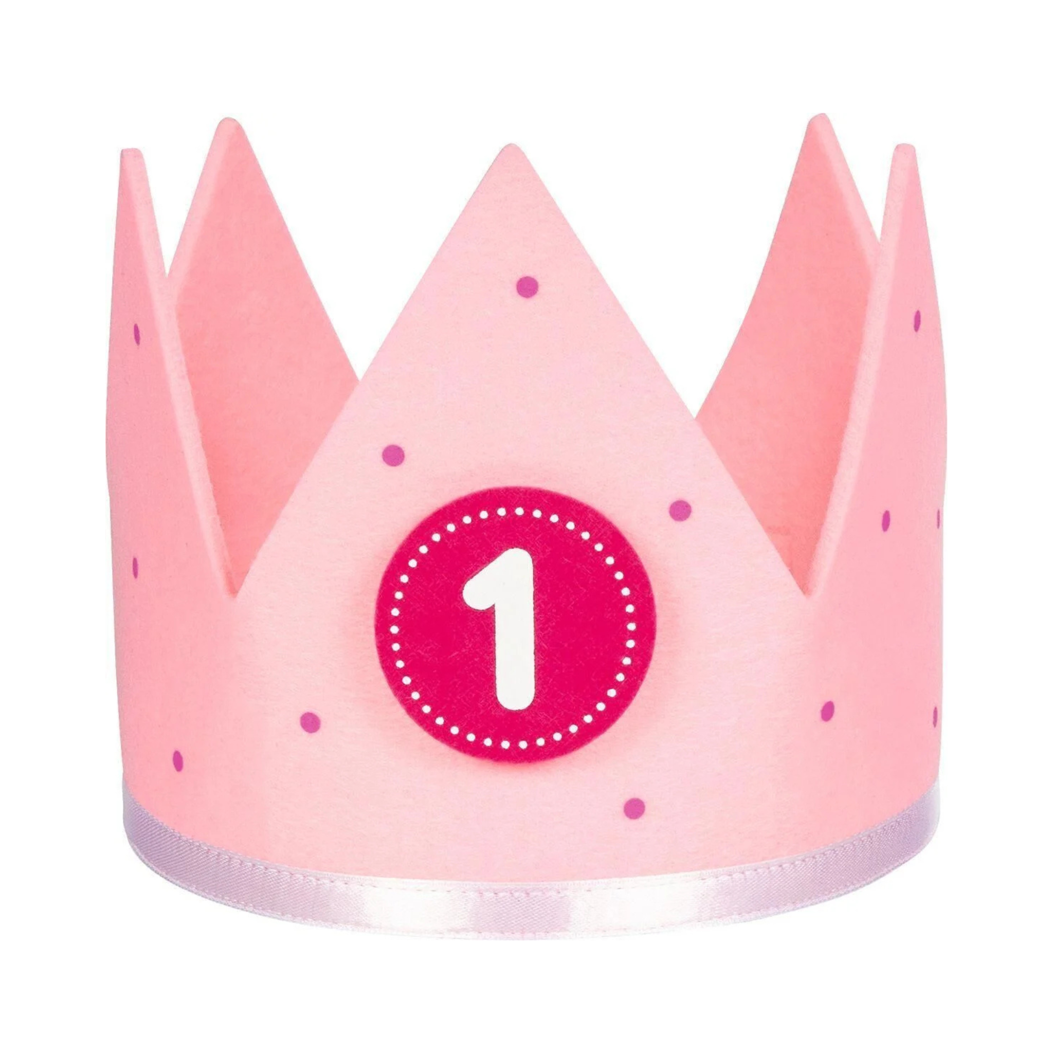 Geburtstagskrone aus Filz Rosa -hey-Party.de- Geburtstagskerzen -#Variante_