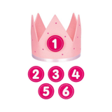 Geburtstagskrone aus Filz Rosa -hey-Party.de- Geburtstagskerzen -#Variante_