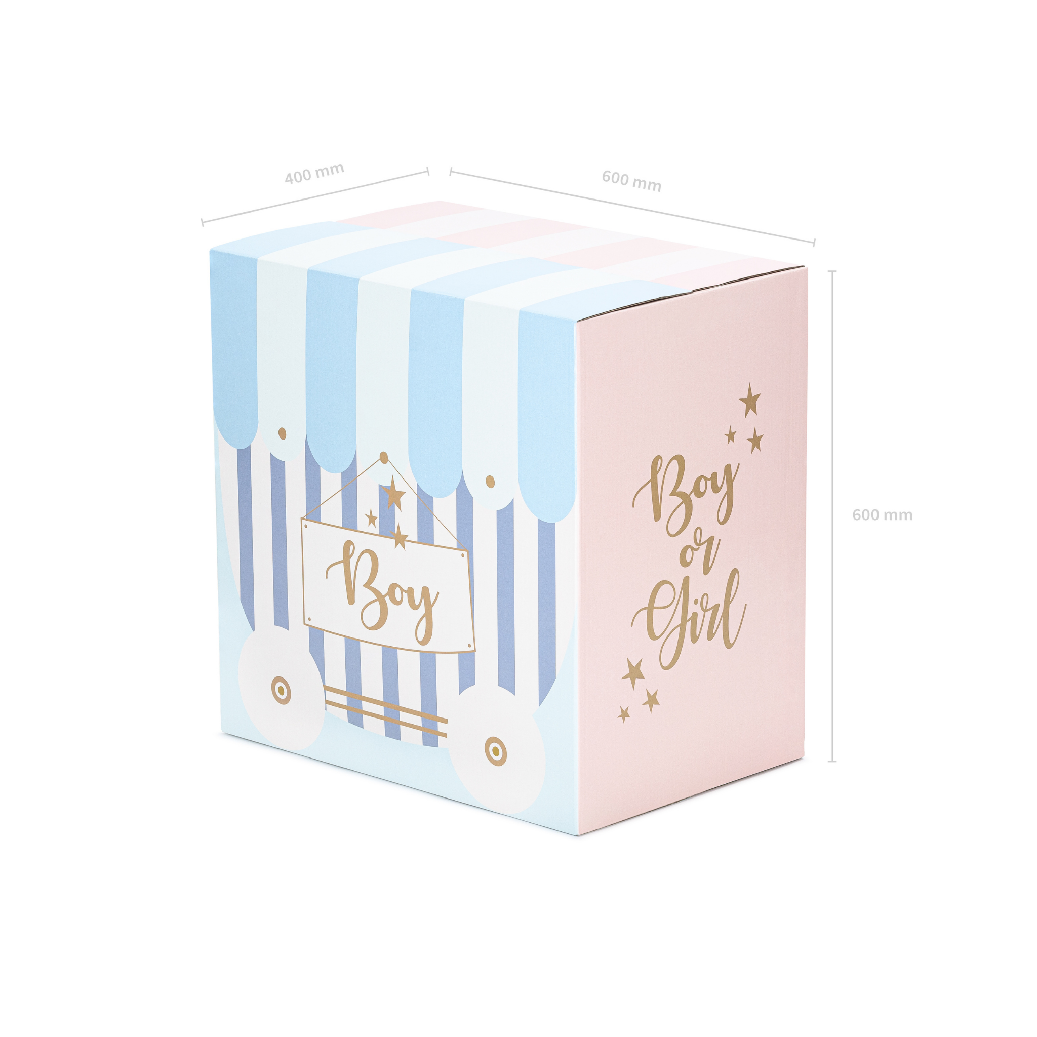 Karton XXL Gender Reveal (nur Abholung!) -hey-Party.de- Schachteln -#Variante_
