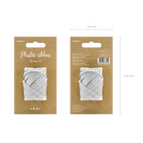 Geschenkband Silber Glitzer -hey-Party.de- Geschenkband -#Variante_