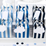 Geschenkboxen Blau gestreift -hey-Party.de- Schachteln -#Variante_