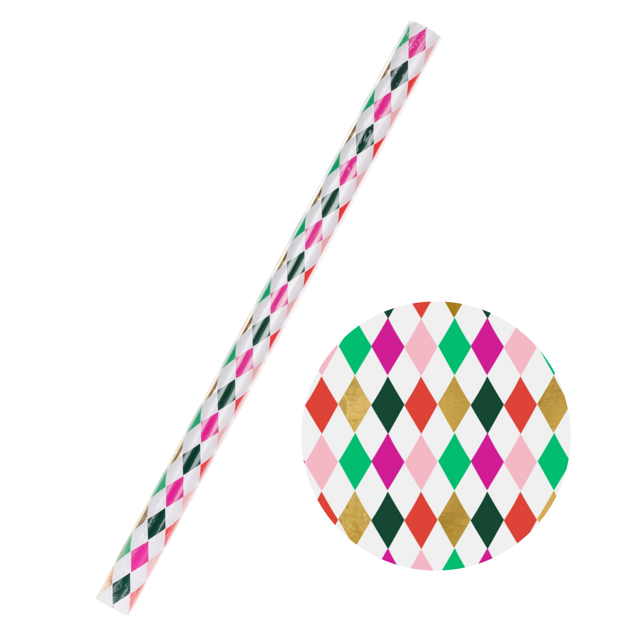 Geschenkpapier Rautenmuster Bunt -hey-Party.de- Geschenkverpackung -#Variante_