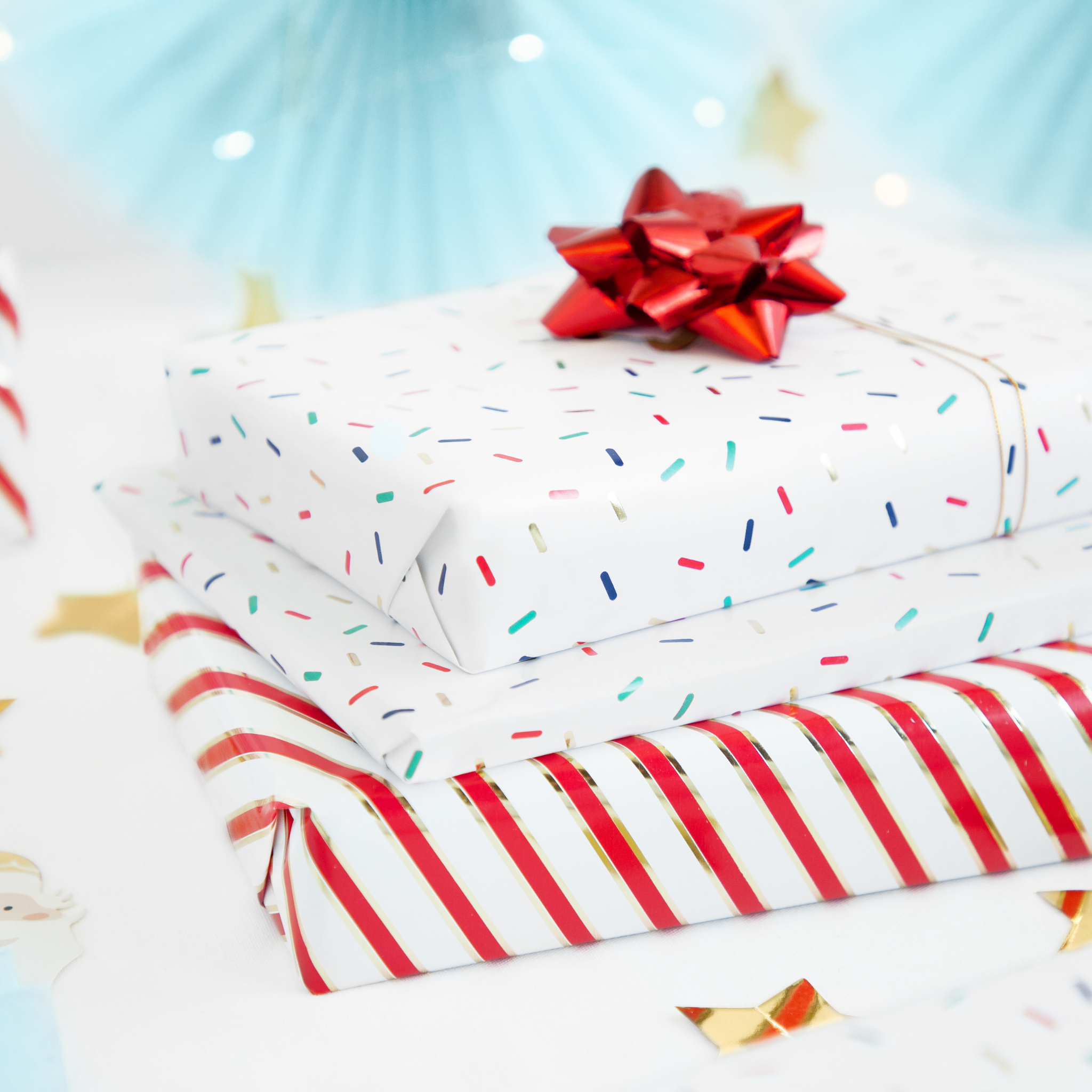 Geschenkpapier Streuselmuster Bunt -hey-Party.de- Geschenkverpackung -#Variante_