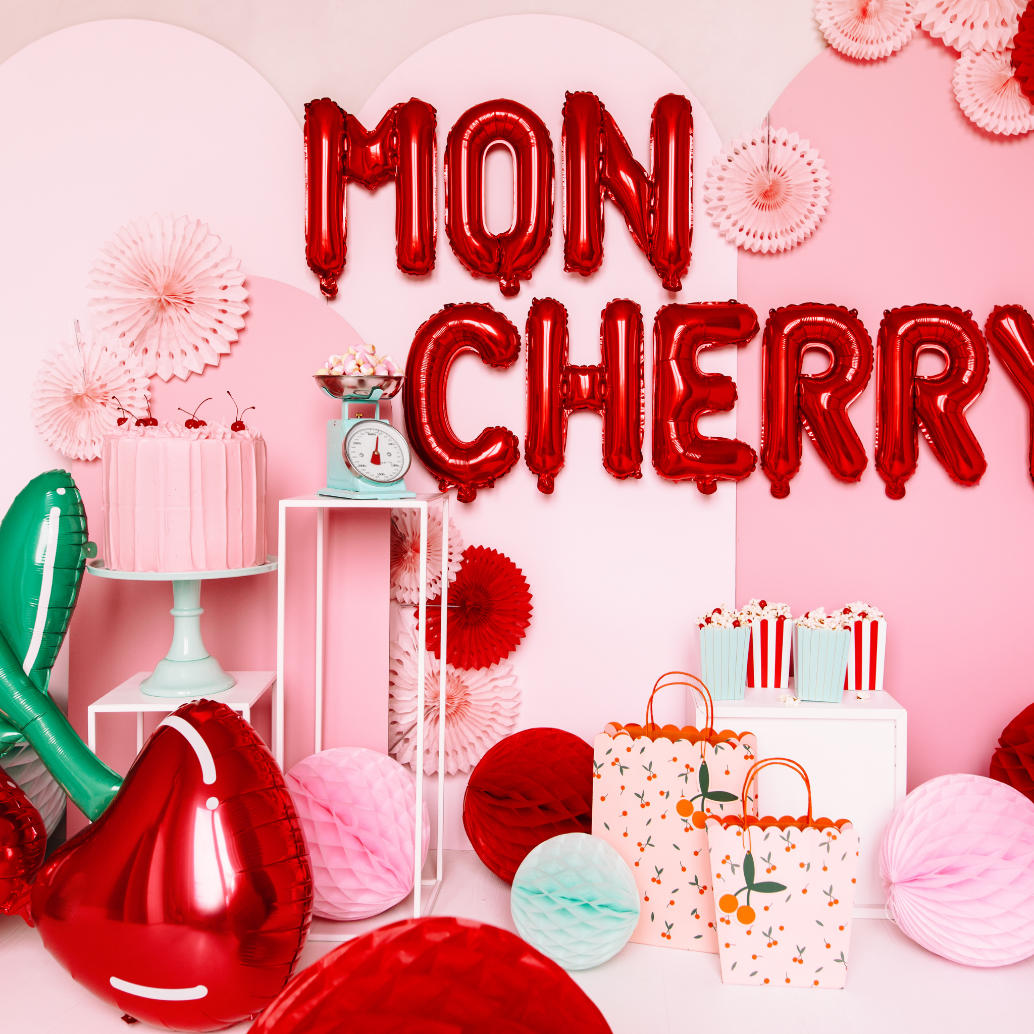 Geschenktüte Kirschen Groß -hey-Party.de- Geschenktütchen -#Variante_