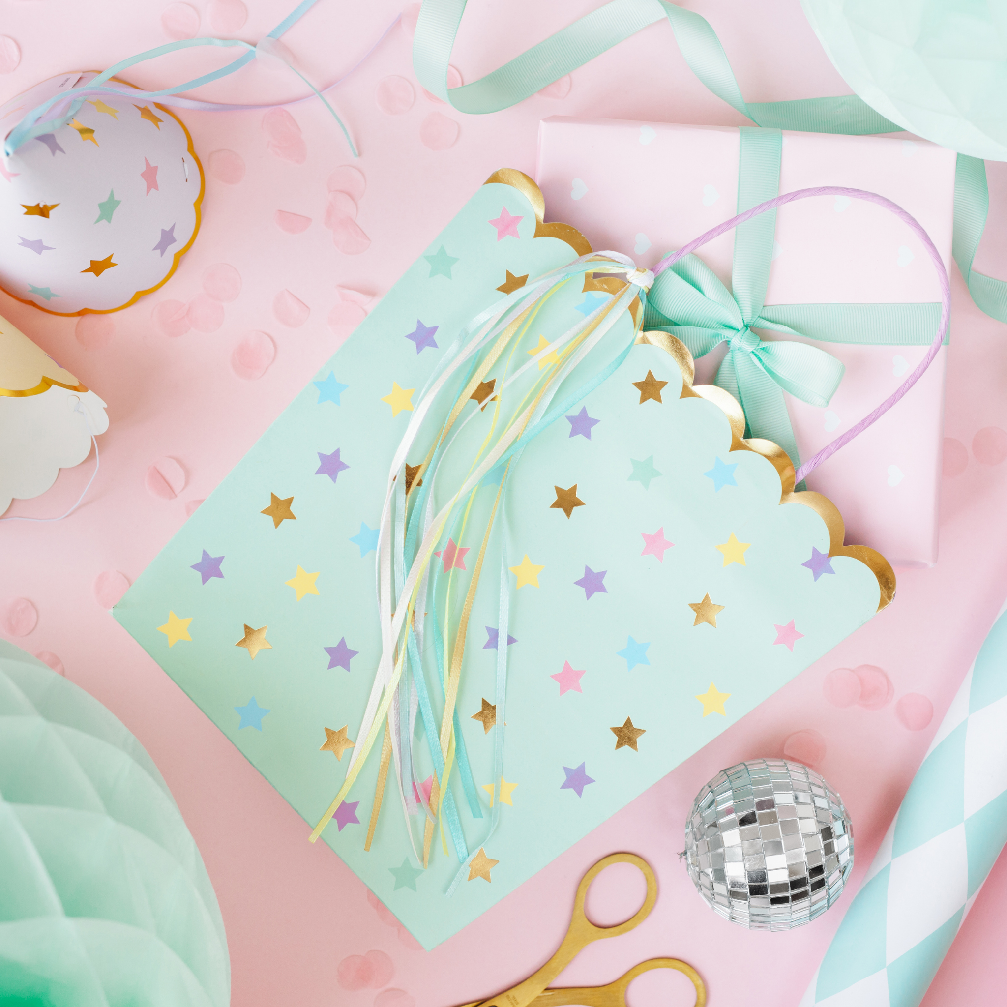 Geschenktüte Sterne Klein -hey-Party.de- Geschenktütchen -#Variante_