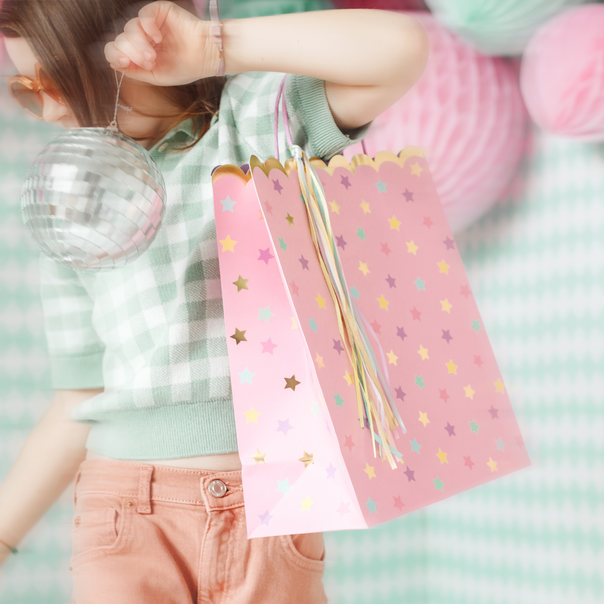 Geschenktüte Sterne Groß -hey-Party.de- Geschenktütchen -#Variante_