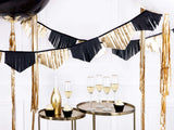 Girlande Fransen Schwarz & Gold -hey-Party.de- Girlanden -#Variante_